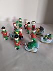 VTG Lot of Porcelain Christmas Tree Ornaments Figurines Made In  Taiwan