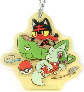 Sprigatito Litten Pokemon Acrylic Charm Collection Meow! Meow Meow! S... Charm - Picture 1 of 11