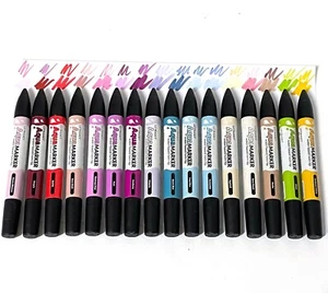 15 x Letraset Aquamarker Pen Aqua Marker Set Twin Tip - High Quality - Foto 1 di 9
