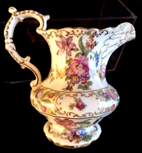 Vintage Hammersley Dresden Sprays Adorable Pitcher Bone China England Floral #52 - Picture 1 of 15