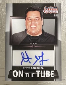 Steve Schirripa On The Tube Panini Americana Autograph Signed Card Sopanos Bobby - Bild 1 von 3