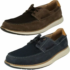 Zapatos de cubierta no estructurados para hombre Clarks de encaje sin piloto - Imagen 1 de 19