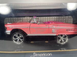 1958 Pink Chevy Impala Motor Max Hi-Riserz 1:24 High Profile Diecast Car RARE