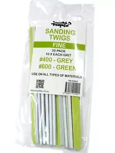 Icky Sticky Hobby sanding Twigs fine grit. Washable, for plastics, resin, metal. - Picture 1 of 3