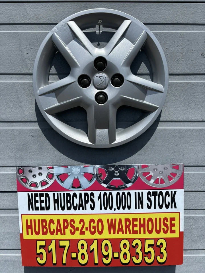 2005-2007 Saturn Ion 15” OEM Hubcap 4 Lug Bolt On Fits Steel Wheel Used  One Oem - Image 1 of 4
