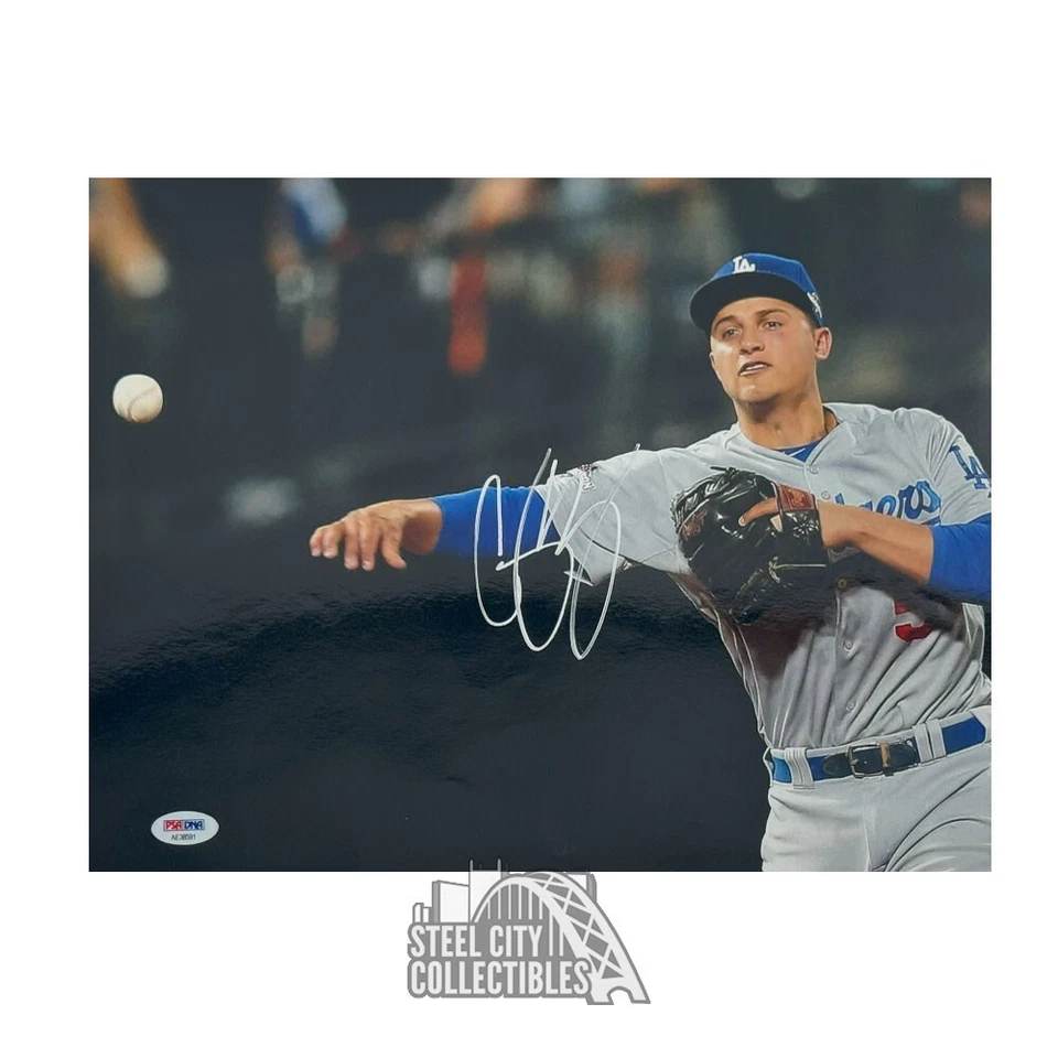 Corey Seager Autographed Los Angeles Dodgers 11x14 Baseball Photo - PSA/DNA - Image 1 of 1