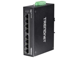 TRENDnet 8-Port Hardened Industrial Gigabit PoE+ DIN-Rail Switch Limited Lifetim - Picture 1 of 12