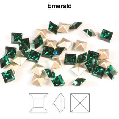 Superior PRIMERO 4428 Square Fancy Stones Crystals * Many Colors & Sizes - Image 1 of 2