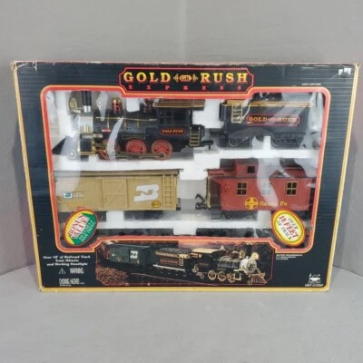 Vintage Gold Rush Express G-Scale Train Set By New Bright No. 186 - Image 1 of 4