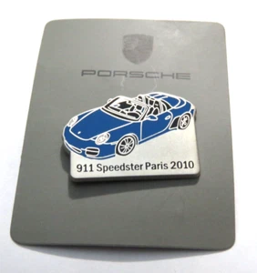 Porsche 911 Speedster Lapel Pin 2010  Paris Auto Show Pin _ Tie Tack - Picture 1 of 4