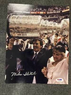 MIKE ILITCH SIGNED AUTOGRAPH 8X10 PHOTO DETROIT TIGERS RED WINGS PSA/DNA COA - Image 1 of 4