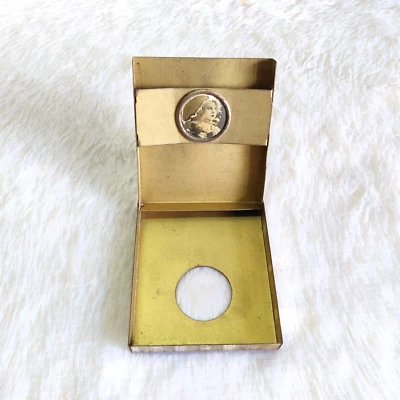 1950s Vintage Beautiful Lady In Centre Cigarette Tin Case Old Collectible CG459 - Image 1 of 4