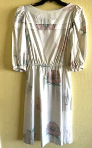 Carol Anderson Vintage modest dress prim proper floral cotton size Medium pastel - Picture 1 of 10