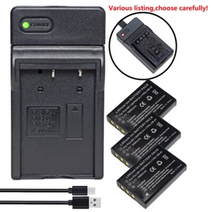 Battery or USB Charger for NP-120 NP-120B Ordro HDR-AC3 HDR-AC5 HDR-AZ50 ZOOM Q8 - Picture 1 of 46