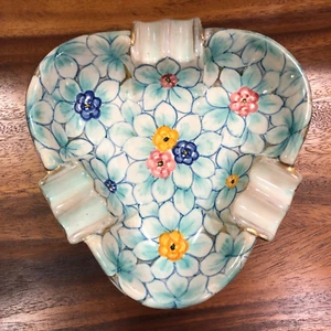 Cenicero Floral Italiano Vintage - Estampado - Aretino - Ardalt Italia Numerado 577/T - Imagen 1 de 8