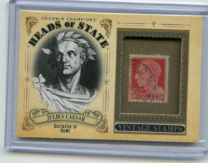 2020 Upper Deck Goodwin Champions JULIUS CAESAR Head of State Vintage Stamp SSP