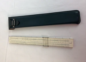 Vintage Keuffel & Esser Co New York Slide Rule Ruler 4053-3 W/Leather Case USA - Picture 1 of 10