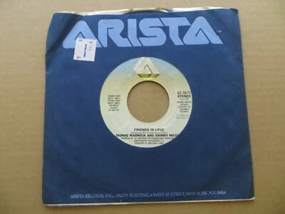Dionne Warwick & Johnny Mathis – Friends In Love - 1982 Arista AS 0673 7" Single - Image 1 of 4
