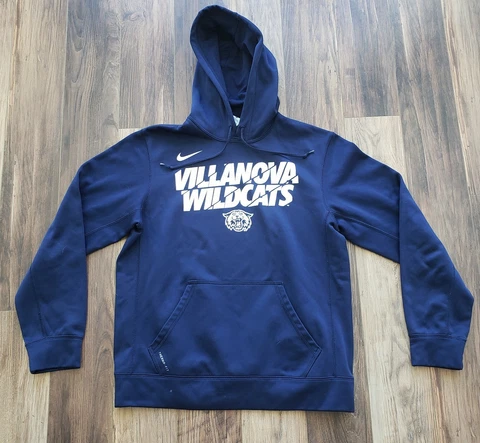 Nike Villanova WildCats Therma Fit Hoodie Sweatshirt Size Medium NCAA Basketball Cover