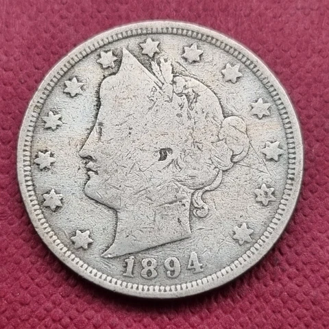 1894 Liberty Head Nickel 5c Better Grade #49426 Cover