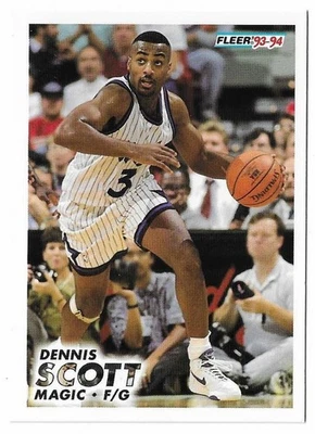 1993-94 Fleer Basketball Dennis Scott Card #151 Orlando Magic - Imagem 1 de 2