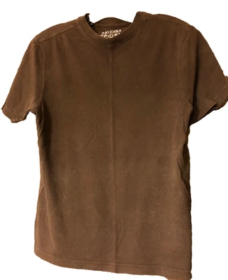 Niño Talla L Manga Corta Marrón Arizona Camiseta 25" Largo 20" Pecho Delantero Foto 1 de 4