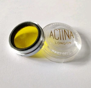 Vintage Actina 28,5 mm Gelbfilter für alten Projektor / Filmkamera - Bild 1 von 6