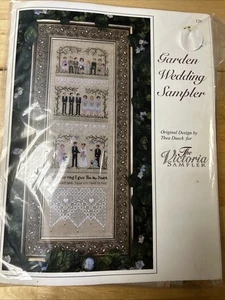 The Victoria Sampler Garden Wedding Sampler Cross Stitch Leaflet/Accessory Pack - Picture 1 of 5