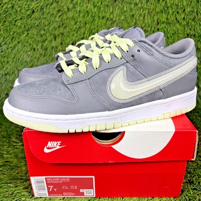 Nike Dunk Low Glow in the Dark Talla GS 7Y / Mujer 8.5 Gris Hallowe HQ3569-068 Foto 1 de 4