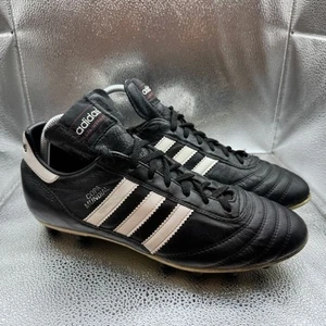 Size 9 Adidas Copa Mundial Mens Black Cloud White FG Soccer Cleats 015110 - Picture 1 of 10