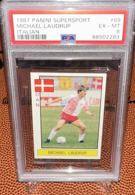 Panini Supersport 1987 italiano Michael Laudrup PSA 6 Pop 1 ¡Ninguno superior! Foto 1 de 4