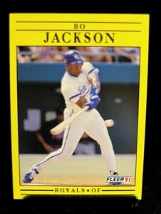 1991 Fleer Bo Jackson #561a HOF Kansas City Royals Mint - Bild 1 von 2