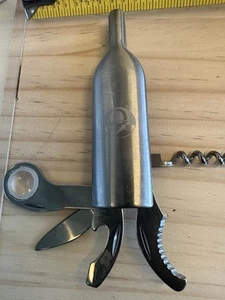 Napa 5 Function Wine Tool Kit Branded “Station Nine” Magnifying Glass & Knife + - Picture 1 of 12