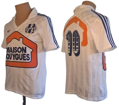 Maillot vintage OM Olympique de Marseille 1986 Adidas Ventex Maison Bouygues - Photo 1/4