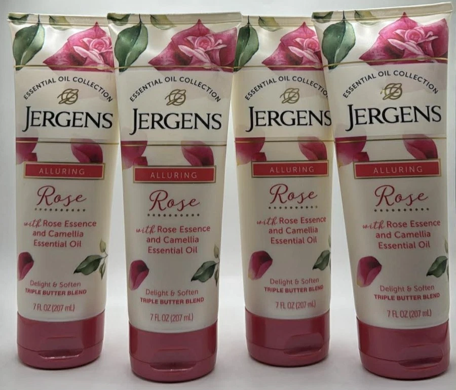 Jergens Rose Body Butter 7oz With Camellia Essential Oils