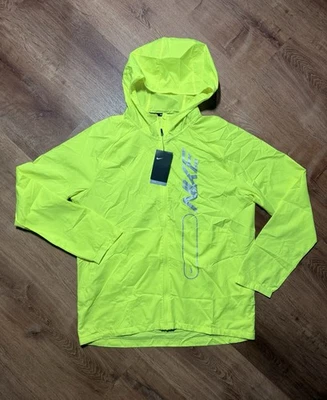 Men’s Nike Repel Running Jacket Size L Bright Neon yellow Reflective  - Image 1 of 4