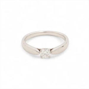 Anillo de diamantes Tiffany Harmony Pt950 3,3 g D0,19 E SI 3EX NINGUNO - Imagen 1 de 8