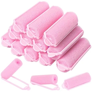 12 Pc Foam Hair Rollers 2.4" Heatless Curlers for Sleep & Party Hairstyles - Picture 1 of 2