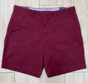 Polo uomo Ralph Lauren pantaloncino classico elasticizzato 9"~BORGOGNA~38 nuovo con etichette - Foto 1 di 2