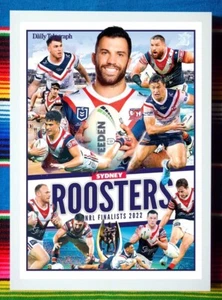 Framed 2022 SYDNEY ROOSTERS NRL Poster JAMES TEDESCO - 62cm x 44.5cm x 3cm - Picture 1 of 4