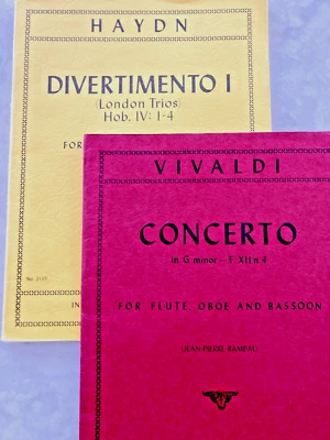 WOODWIND TRIOS:  **(FL. OB. BSN.)   VIVALDI & HAYDN. - Image 1 of 4