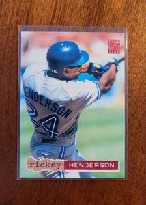 1994 Stadium Club #107 Rickey Henderson BLUE JAYS 