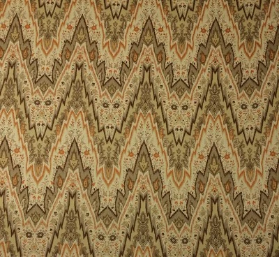 WAVERLY WILLIAMSBURG BRAY FLAMESTITCH BUTTERNUT BEIGE LINEN FABRIC 2 YARDS 54"W - Image 1 of 4