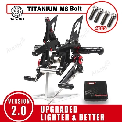 Juegos traseros + pernos de carreras para Aprilia RSV4 2017 - 2021 / Tuono V4 1100 2017 - 2020 Foto 1 de 4