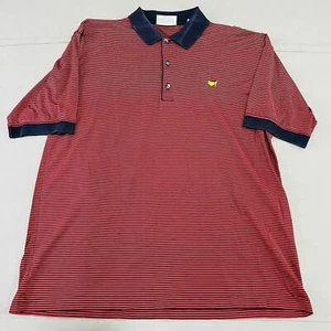 Slazenger Masters Collection Red Stripe PGA Golf Cotton Polo Active Shirt-L-1125 - Picture 1 of 11