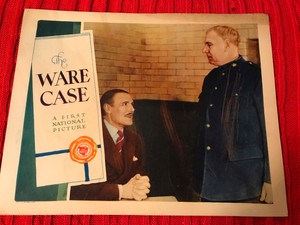 The Ware Case 1928 First National silent crime lobby card Stewart Rome