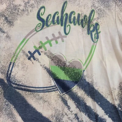 Seattle Seahawks Shirt Mens XS Tie Dye Graphic Logo GILDAN Softstyle T Shirt  - Image 1 of 4