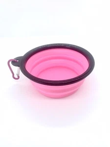 Dog Bowl 450ml Travel Collapsible Silicone Bowl, Ideal for Family Trips - Picture 1 of 3