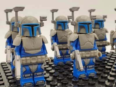 CUSTOM Star Wars Death Watch Mandalorian Brick Minifigure - Image 1 of 2