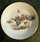 Pheasant Hunting Royal Worcester Bone China Ashtray Trinket Dish Butter Pat